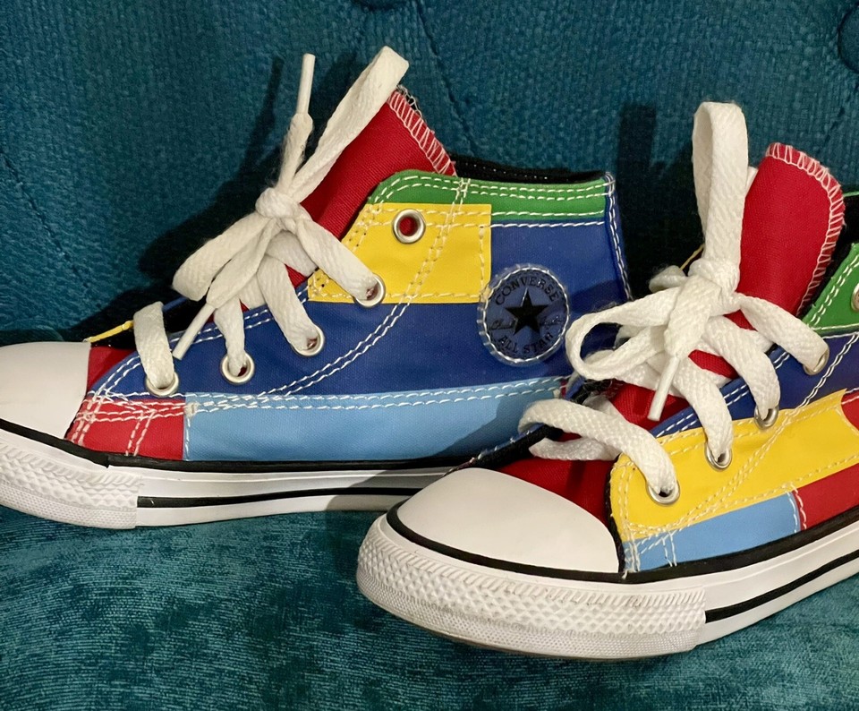Converse Chucks Taylor All Star Sneaker Youth 9 Patchwork Color Block ...