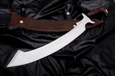 Machete Kopesh de 19 pulgadas - Cuchillo de caza grande forjado a mano - Cuchillos de combate tácticos