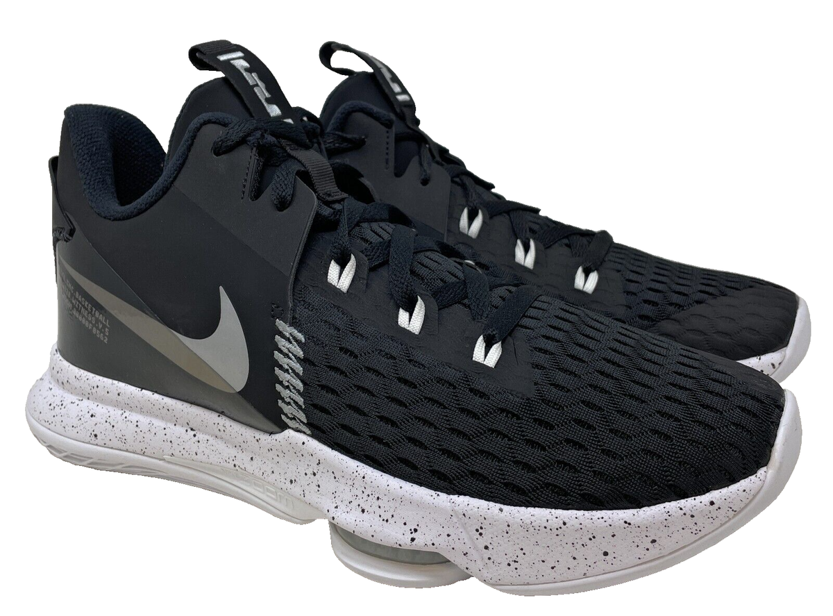 Size 10 - Nike LeBron Witness 5 Black Metallic Silver | eBay