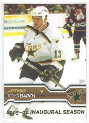 2005-06 Iowa Stars (AHL) Krys Barch