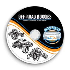 OFF-ROAD BUGGIES CLIPART-VECTOR CLIP ART-VINYL CUTTER PLOTTER+TSHIRT GRAPHICS CD
