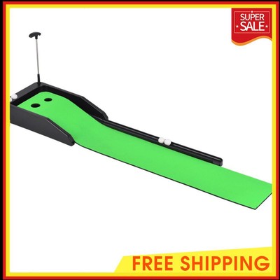 Putting Green Indoor Set Golf Putting Training Mat for Men Gift Home Office