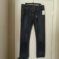 Vigoss Women's Blue Jeans Distressed Denim Boot Cut Style P5043K S 11 New.