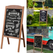 Large Chalkboard A Board Frame Magnetic Blackboard on Street Welcome Advertising