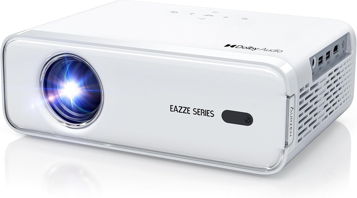 Aurzen Eazze D1 Smart Projector NetfIix Officially and DoIby Audio