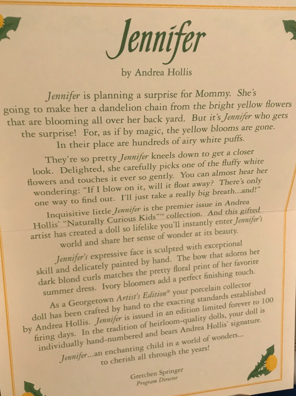 DOLL Jennifer 1232 eBay