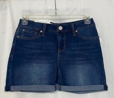 Seven7 5" Inseam Rolled Cuff Weekend Denim Short US Size 4, 6, 8, or 12 Dana