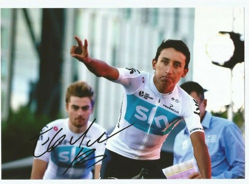 Autographe Original – Egan Bernal – Coureur Cycliste Professionnel