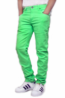 MEN'S TWILL STRETCH SKINNY JEANS VICTORIOUS 17 COLORS WAIST 26~44 *PART #1