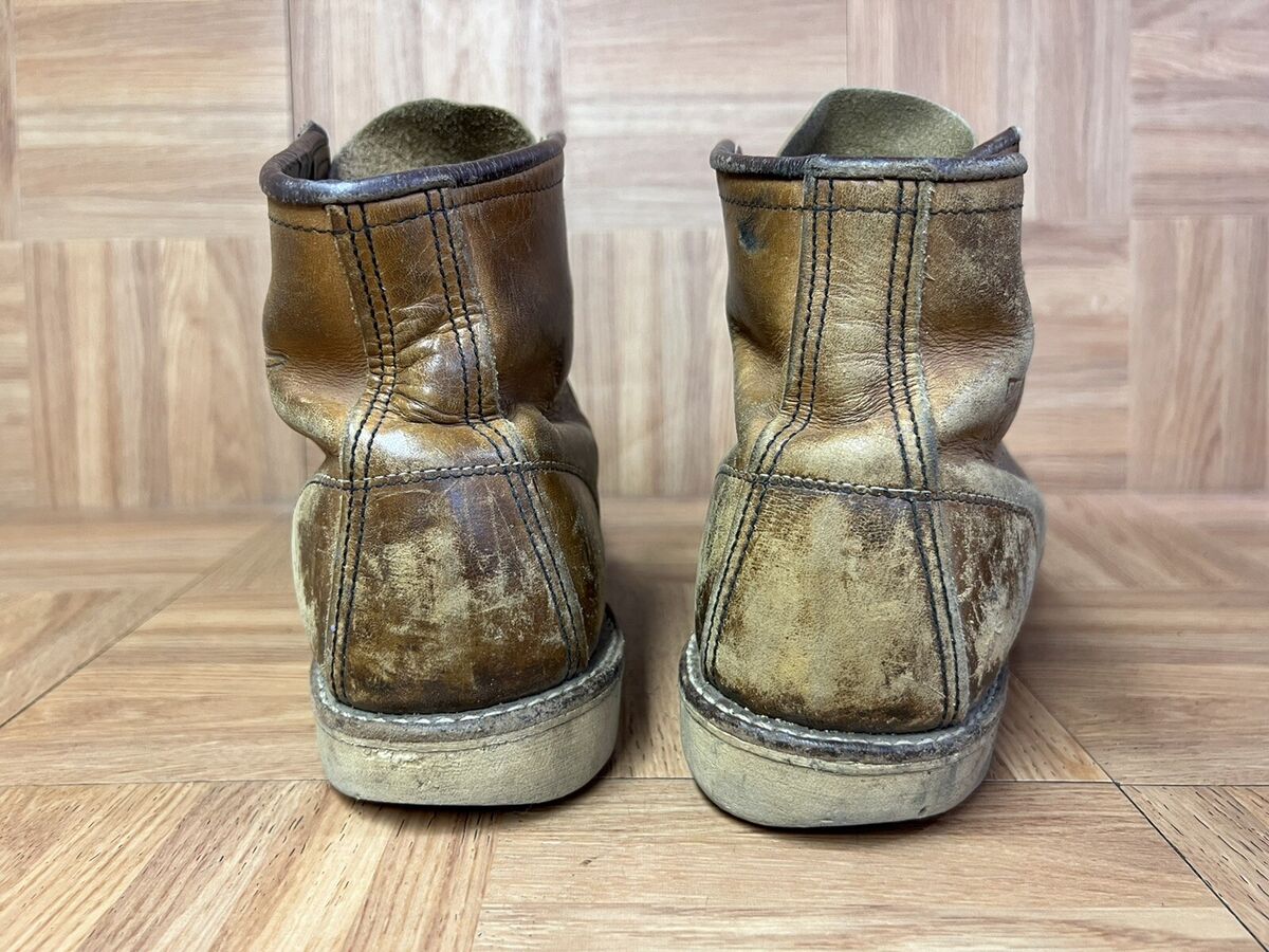 VTG🔥 Red Wing 875 Classic Moc Toe Boots Brown Leather Sz 8 Mens Laced Shoe  USA