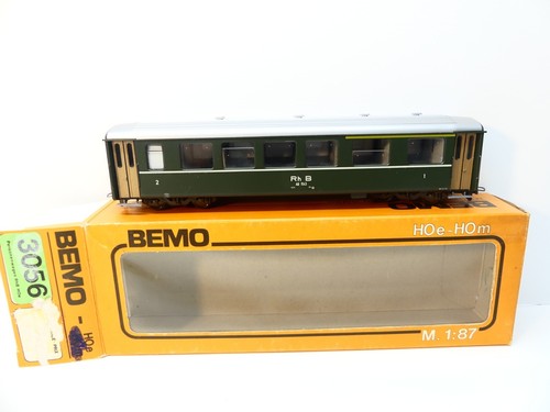 Bemo H0m 3056 Personenwagen 1./2.Kl., RhB, DC, TOP in OVP #47576 | Zustand: Gebraucht