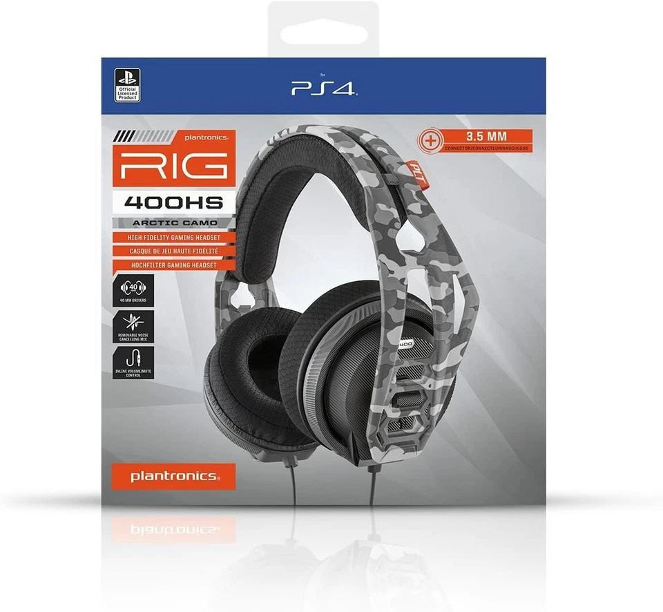 New Plantronics RIG 400HS PS4 PS5 PC Gaming Audio Noise Cancelling Headphones - Image 4 of 4