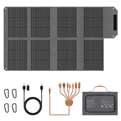 40 80 Watt Solar Panel Fold for Anker USB-C Portable Charger Power Banks Phones