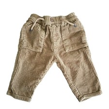 Zara Brown Corduroy Pull On Pants Unisex Baby 9-12 Months