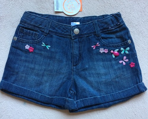 Gymboree Island Hopper Embroidered Butterfly Gem Shorts & Cotton Shorts, Size 8 - Picture 2 of 9