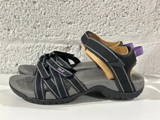 NEW Teva Tirra Black Grey Purple Ankle Strap Sandal 4266 Women's Sz 7
