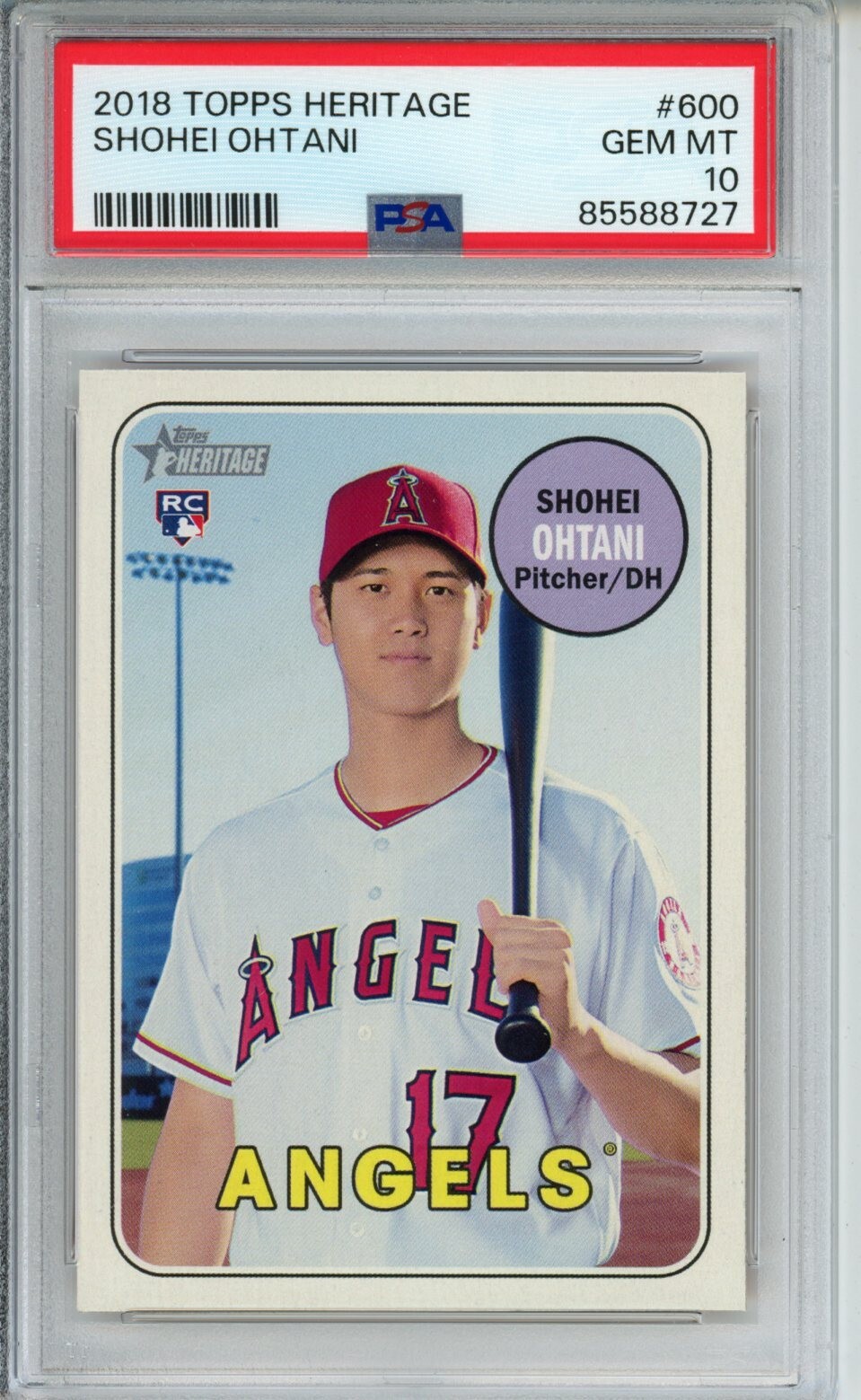 大谷翔平2018 Topps Heritage＃600-ルーキー