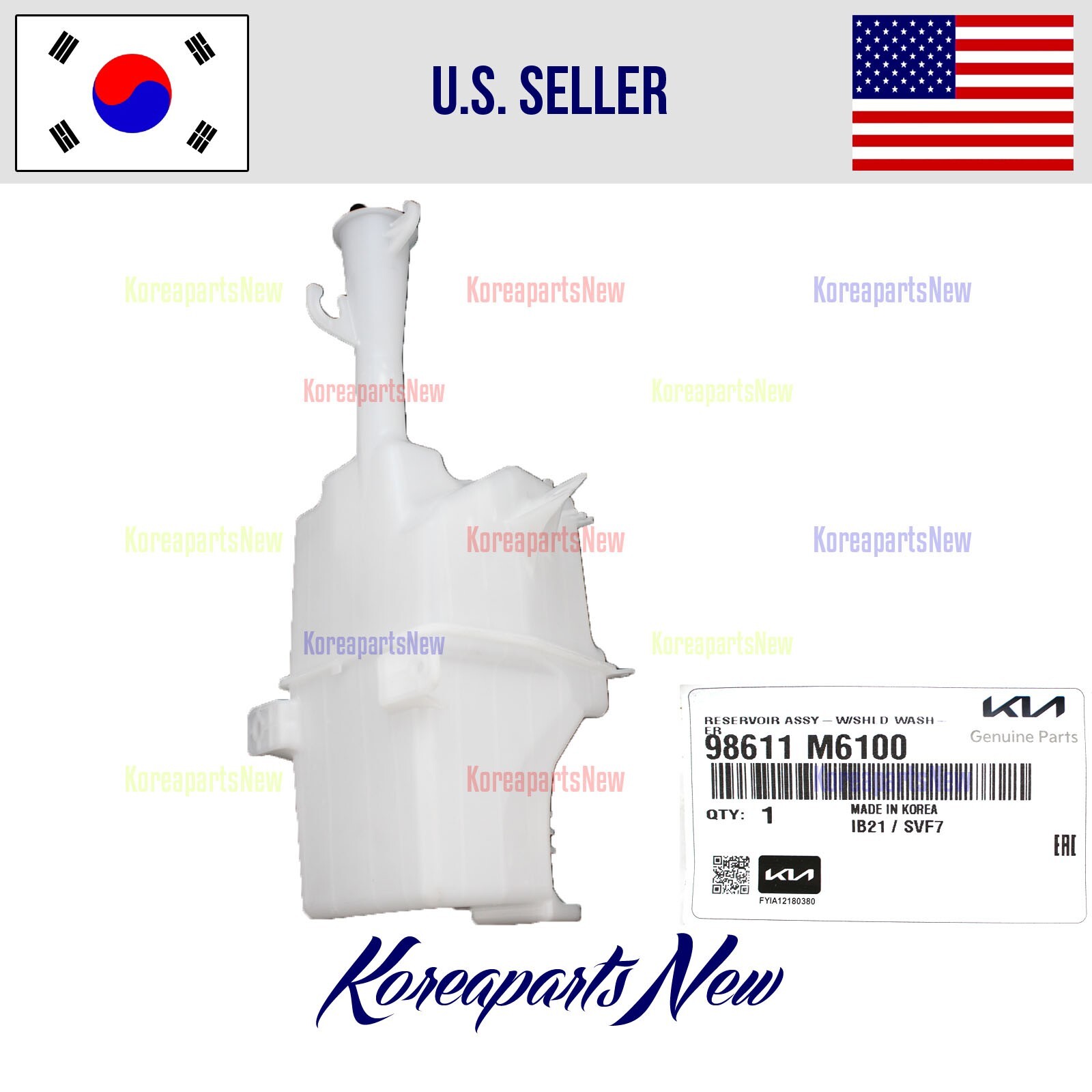 Windshield Washer Fluid Reservoir Tank 98611M7100 ⭐GENUINE⭐ Kia Forte