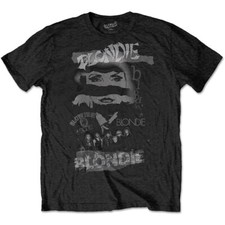 Blondie-Debbie Harry-Mash Up-Black t-shirt