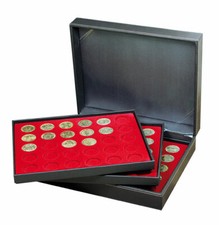 LINDNER 2365-2150E Nera XL M&uuml;nzkassetten 3x Tableaus 30 runde F&auml;cher 34mm