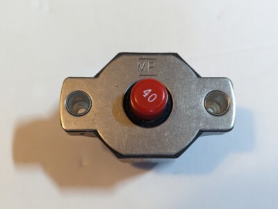 Mechanical Products Series 18 40 Amp Push to Reset Panel Mount Circuit Breaker