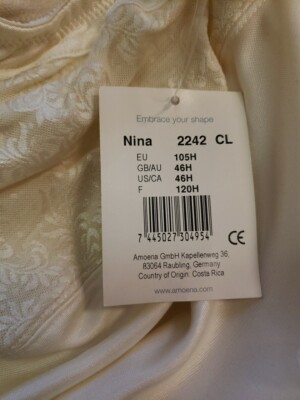 専用ページ② Amoena 2242 Nina Underwire Pocketed Mastectomy Bra 42H NEW w/ Tag