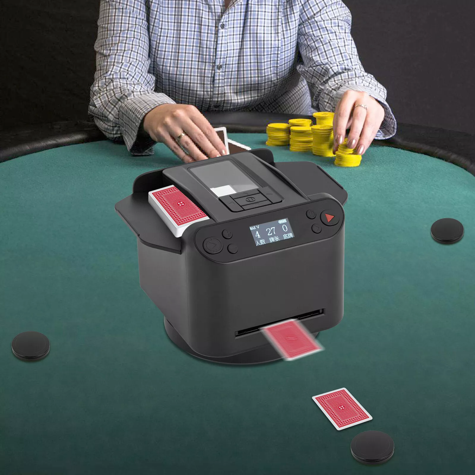 Automatic Card Shuffler and Dealer Machine