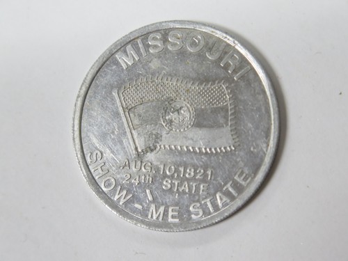 MISSOURI Souvenir Token JOHNSON CITY MO Show Me State Metal Souvenir Coin - Picture 2 of 3