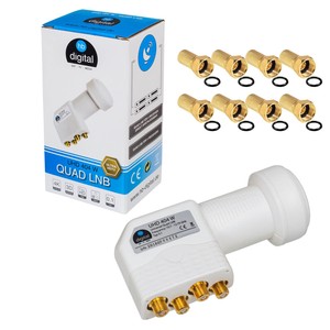 Quad-LNB-Full-HDTV-HD-3D-4K-SKY-LNC-LMB-4-Teilnehmer-SAT-Wetterschutz-F-Stecker