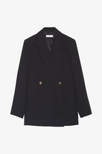 Anine Bing Kaia Blazer Black Xs Oversized Rpp £450