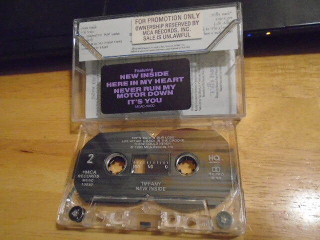 RARE PROMO OOP Tiffany CASSETTE TAPE New Inside pop 1990 NEW KIDS ON THE BLOCK ! - Image 2 of 2