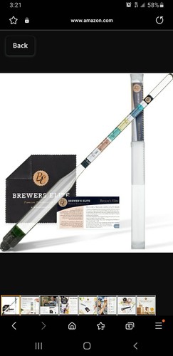 Brewer's Elite Hydrometer Triple Scale Set,Spec. Grav. ABV Tester Beer,Wine new