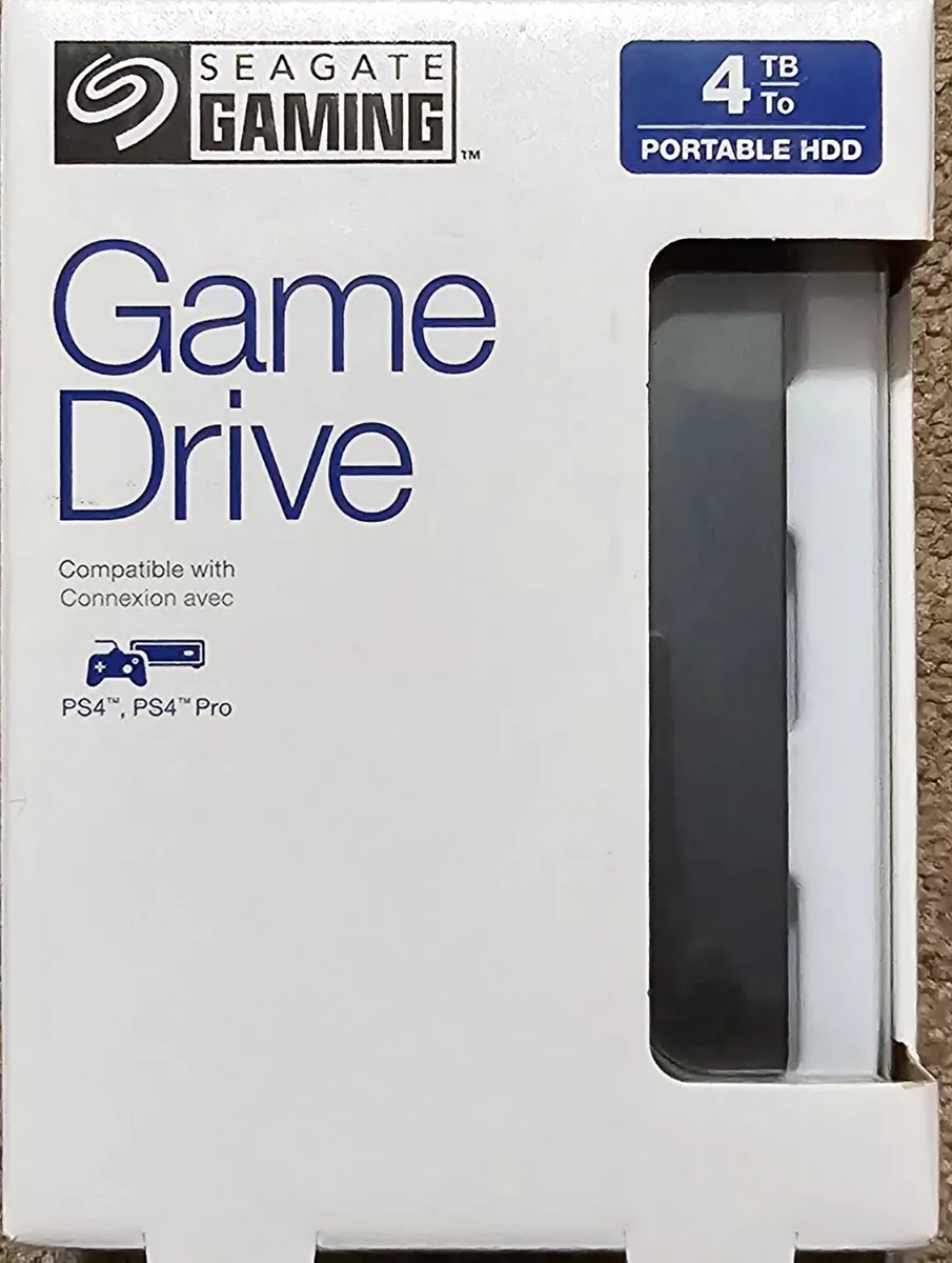 Seagate STGD4000400 4TB External Game Drive for PlayStation 4 New