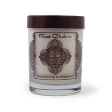 Soy Candle - Root Chakra Muladhara - Sandalwood - Grounding and Serenity 10.5oz