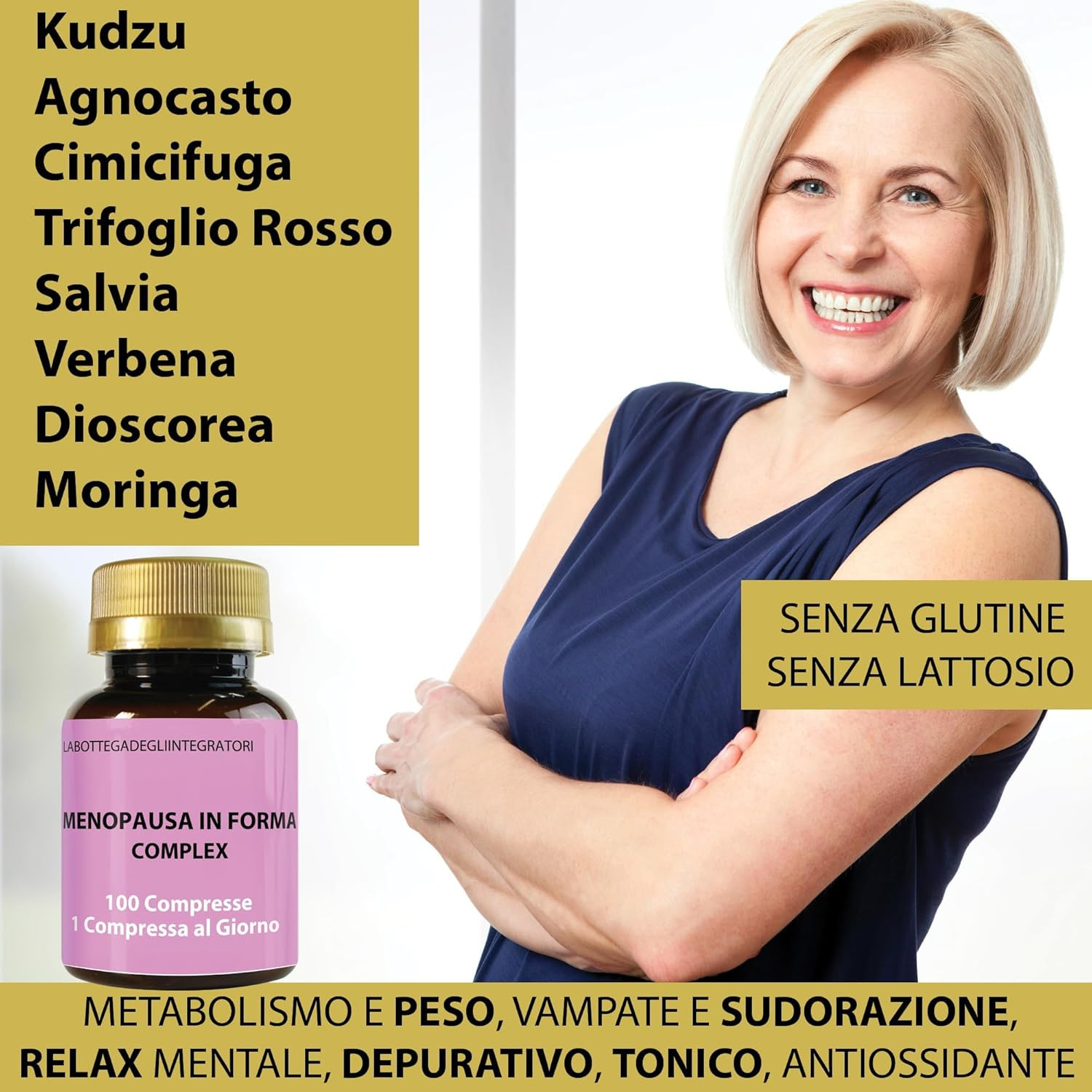 Set Di Integratori Menopausa 100 Compresse E Mannosio Complex 100 | Kudzu E Trif - 2