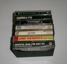 7 Cassette LOT All 70's Rock Steppenwolf Humble Pie James Gang Hendrix Dead