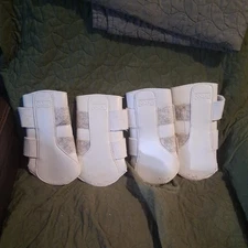 Horse Dressage/Brushing Boots, set of 4 White, Horse