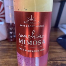 BATH  BODY WORKS SUNSHINE MIMOSA FINE FRAGRANCE MIST BODY SPRAY 8OZ LARGE