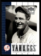 2000 Upper Deck Yankees Legends - Lou Gehrig #3 New York Yankees