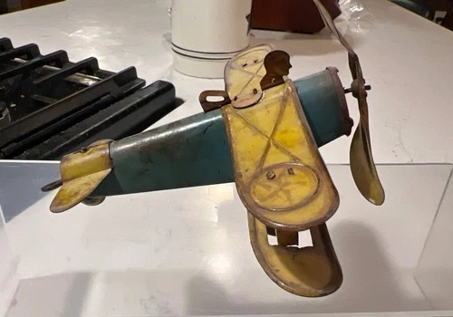 Early Tin Windup Plane by Marx c. 1930-40's