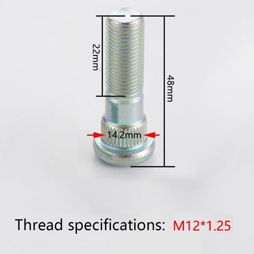 For Forester Compatible Wheel Hub Bolt Stud & Nut Set from 2009 to 2019 - Picture 8 of 12