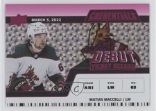 2022 Credentials Debut Ticket Access Horizontal Pink 17/49 Matias Maccelli 0i6