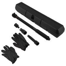 3/8" Drive Click Torque Wrench Set with Extensions 13.6-108.5Nm & Storage Case