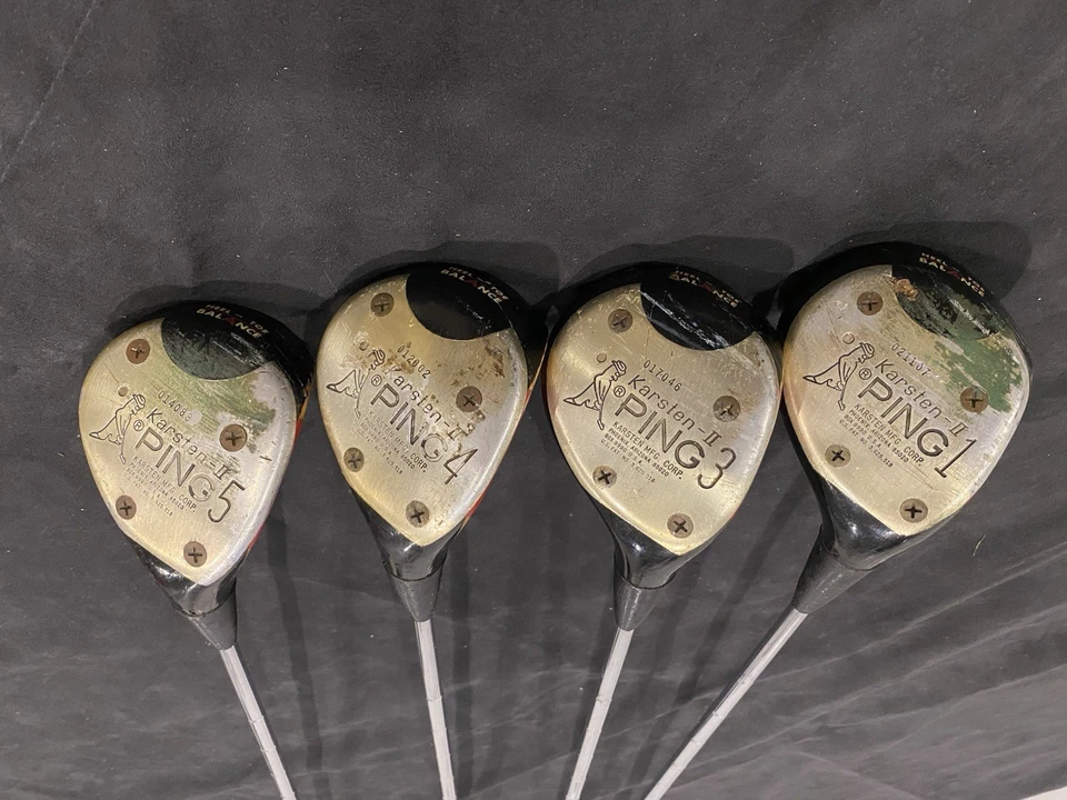 VTG Ping Karsten II Driving Woods Set 1/3/4/5 Steel Reg Shafts Right Handed - Image 2 of 4