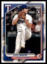 Owen White 2024 Bowman #57 Texas Rangers MLB READ FREE SHIPPING AutographDen