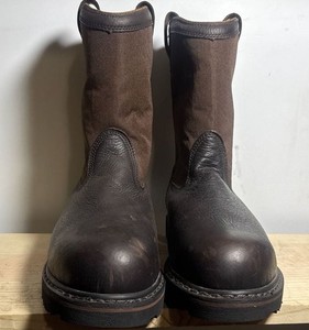 Schmidt Workwear Mens Boots Leather Steel Toe Brown Boots Size 11 W Waterproof Schmidt Workwear Mens Boots Leather Steel Toe Brown Boots  main image 2