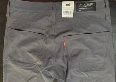 Levi Strauss 511 Pants Mens 32x32 Grey Engineered For Movement Slim Fit NWTS vbb