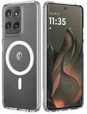 for Motorola Moto Edge 2025 Case Clear,Magnetic Moto Edge 2025 Phone Case Compa