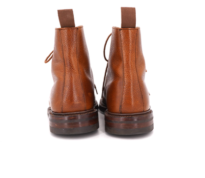 $860 | CROCKETT & JONES CONISTON BOOT 8 D UK 7 E TAN SCOTCH GRAIN