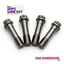 Manley 42383-4, Set of 4 Natural Chromoly 3/8 8740 Rod Bolts Performance Parts